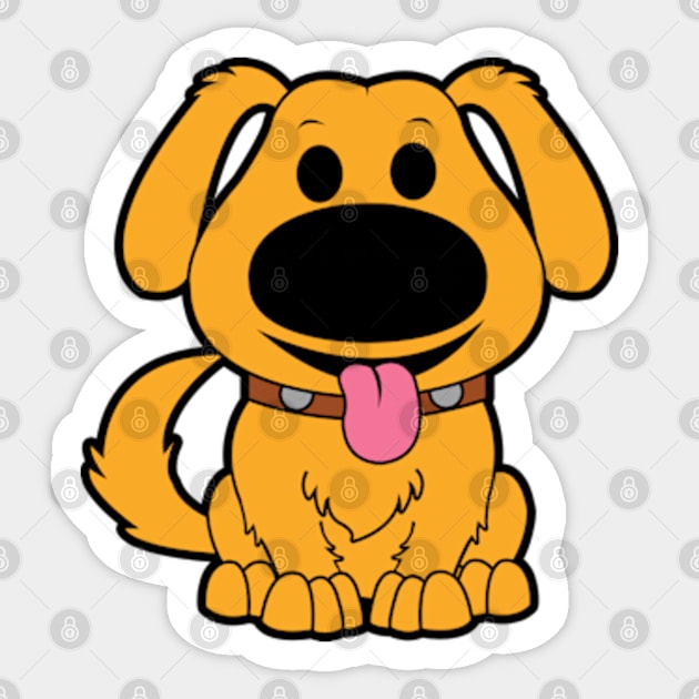 Doug The Dog Sticker by mighty corps studio